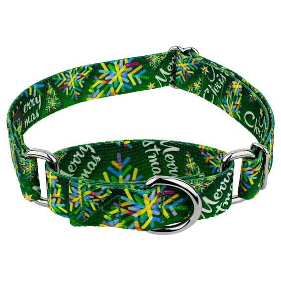 Country Brook Petz® Christmas Cheer Martingale Dog Collar Limited Edition, Medium