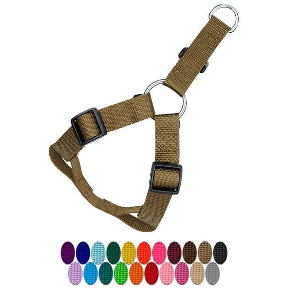 Country Brook Petz® Coyote Tan Nylon Step-In Dog Harness, Medium