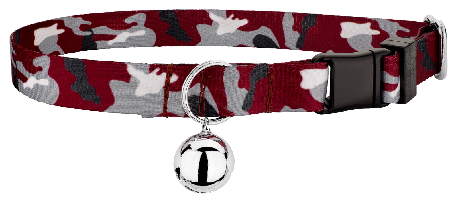 Country Brook Petz® Crimson and White Camo Cat Collar