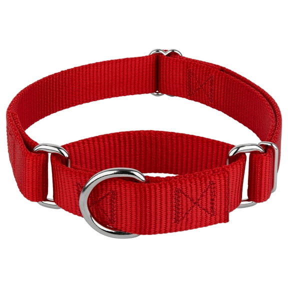 Country Brook Petz Dark Red Martingale Heavyduty Nylon Dog Collar, Small