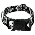 thumbnail image 1 of Country Brook Petz - Deluxe Black Hawaiian Dog Collar - Hawaiian Collection with 8 Tropical Designs, 1 of 5