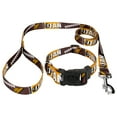 thumbnail image 1 of Country Brook Petz® Deluxe Black and Gold Football Fan Dog Collar and Leash Limited Edition, Medium, 1 of 7