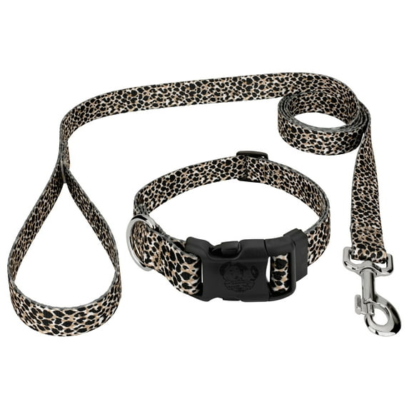 Country Brook Petz® Cheetah Everyday Dog Collar and Leash, Small