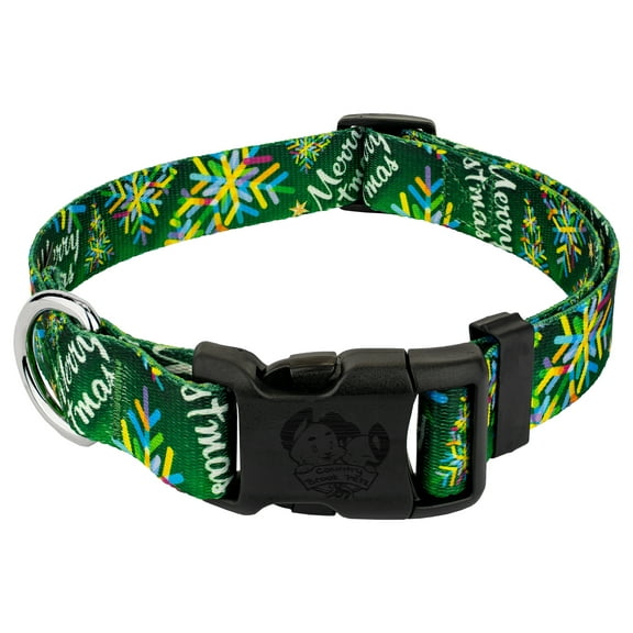 Country Brook Petz® Deluxe Christmas Cheer Dog Collar Limited Edition - Made In the U.S.A., 2XS