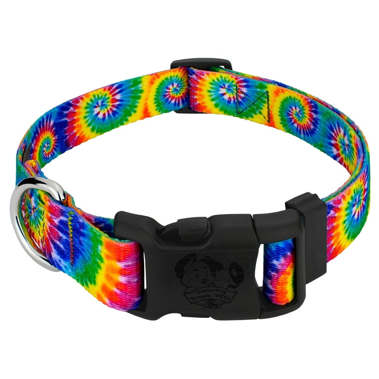 Tie dye dog collars cheap