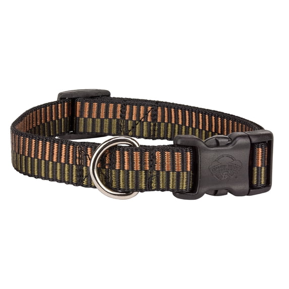 Country Brook Petz® Deluxe Copper Regency Stripes Dog Collar, Medium
