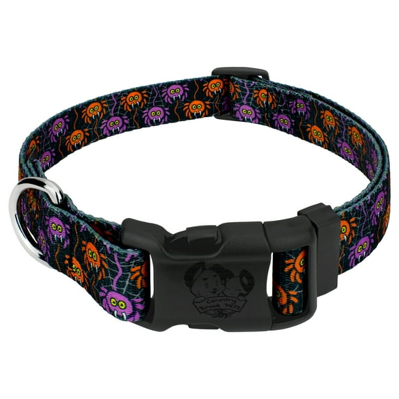Country Brook Petz® Deluxe Creepy Crawlers Dog Collar Limited Edition - Made in the U.S.A., 2XS