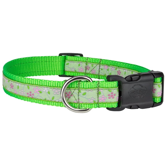 Country Brook Petz® Deluxe Fresh Spring Floral Woven on Hot Lime Green Limited Edition, Extra Large
