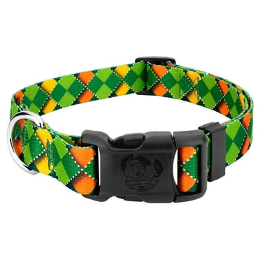 Country Brook Petz® Deluxe Limerick Argyle Dog Collar - Made in the U.S.A, Small
