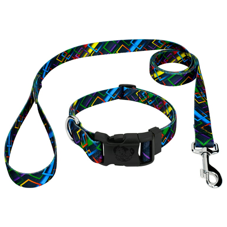Country Brook Petz® Deluxe Memphis 90s Dog Collar and Leash, Small
