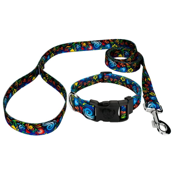 Country Brook Petz® Potpourri Everyday Dog Collar and Leash Limited Edition, Extra Small
