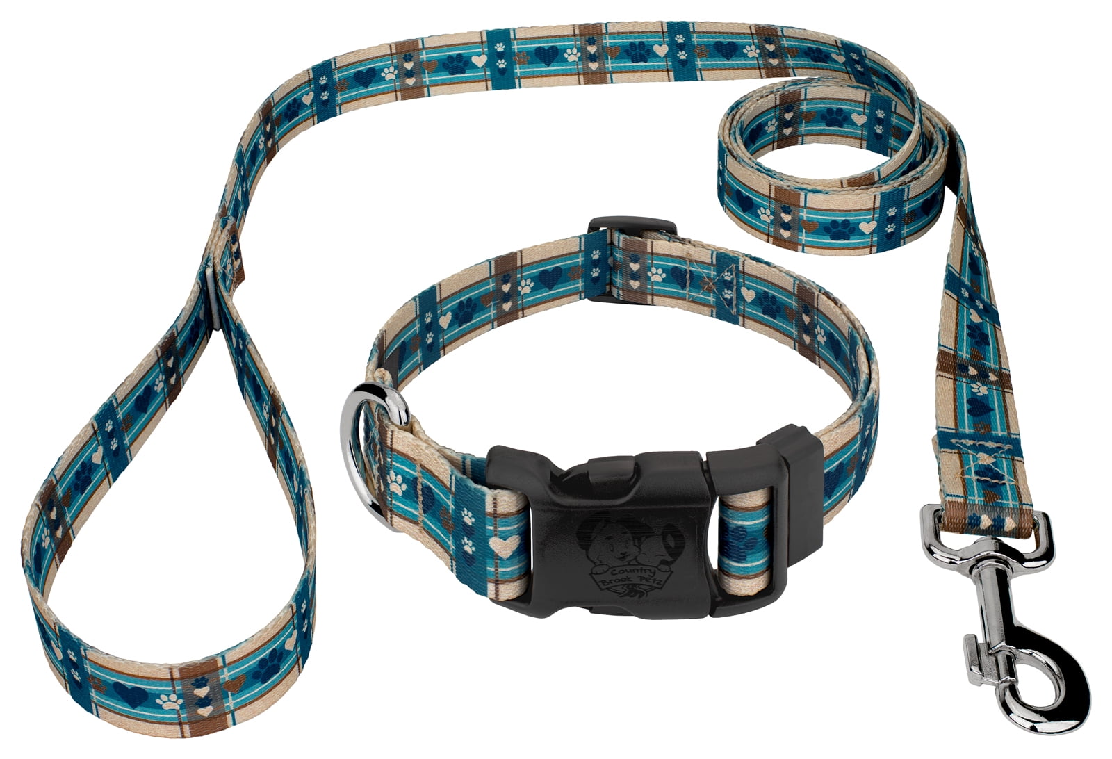 Country Brook Petz® Puppy Picnic Everyday Dog Collar and Leash, Small