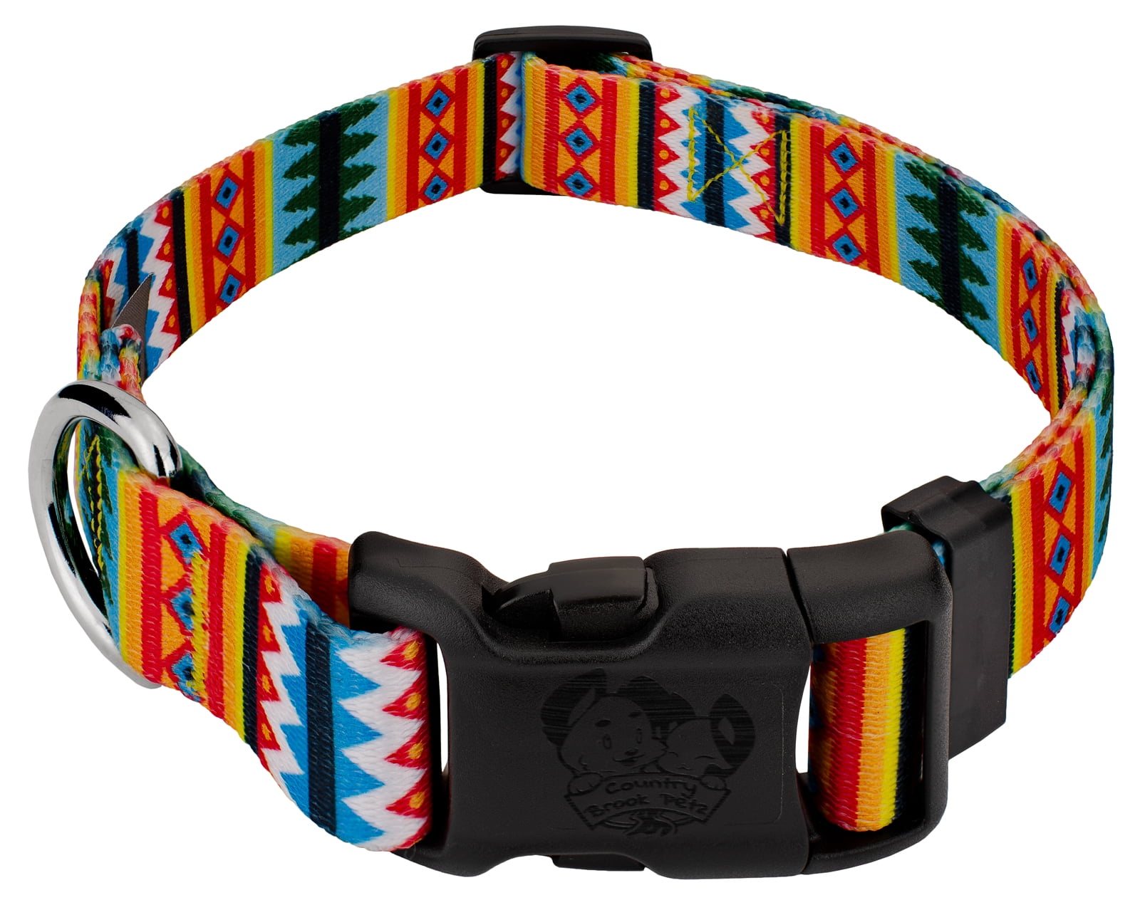 Country Brook Petz® Deluxe Summer Pines Dog Collar Made In The U.S.A