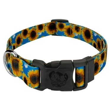 Country Brook Petz® Deluxe Sunflowers Dog Collar - Made in The U.S.A., Small