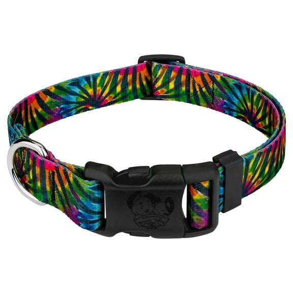 Country Brook Petz® Deluxe Tie Dye Stripes Dog Collar - Made in The U.S.A., Extra Large
