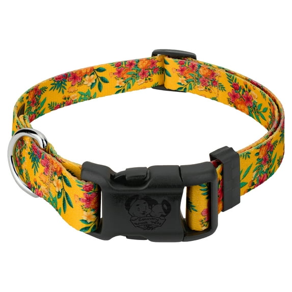 Country Brook Petz® Deluxe Tropical Floral Dog Collar - Made in the U.S.A., Extra Small