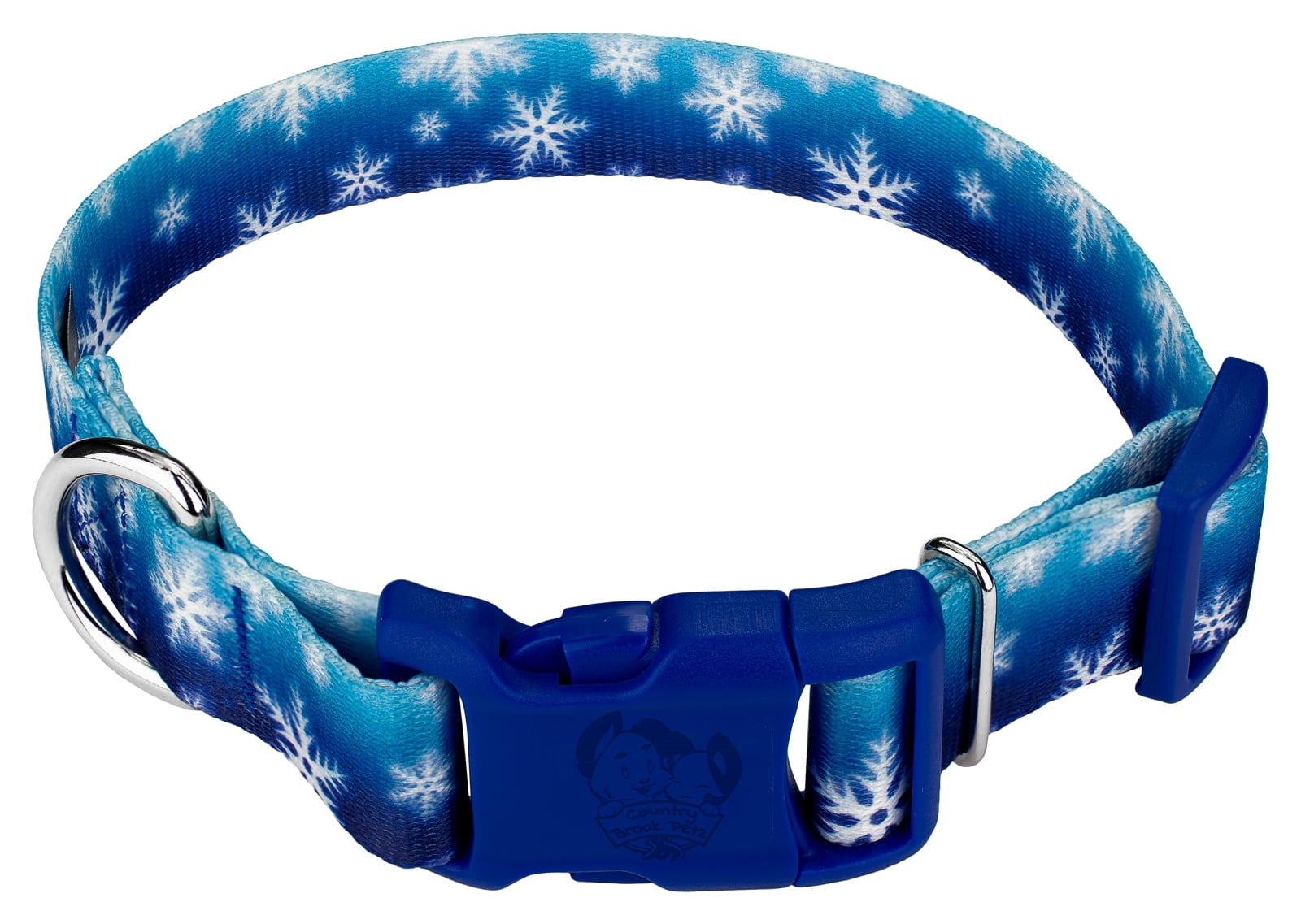Country Brook Petz® Deluxe Winter Wonderland Dog Collar Made In U.S.A