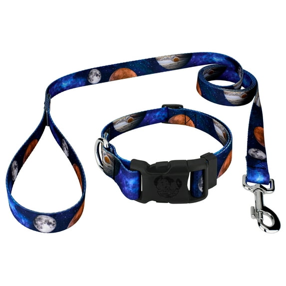 Country Brook Petz® Galactic Neighbors Deluxe Dog Collar and Leash Limited Edition, Small