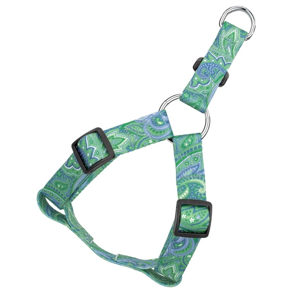 Country Brook Petz® Green Paisley Step-In Dog Harness, Small