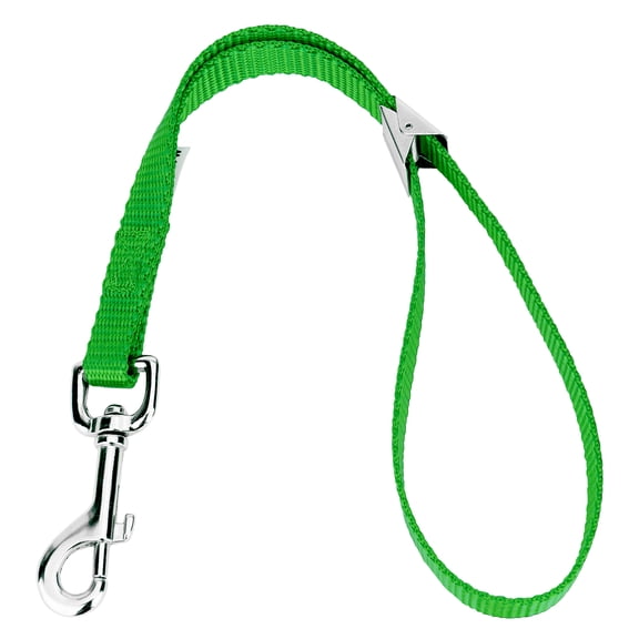 Country Brook Petz­ - Hot Lime Green Nylon Spring Loaded Grooming Loop with 9 Vibrant Colors (16.5 Inch, 5/8 Inch Wide)
