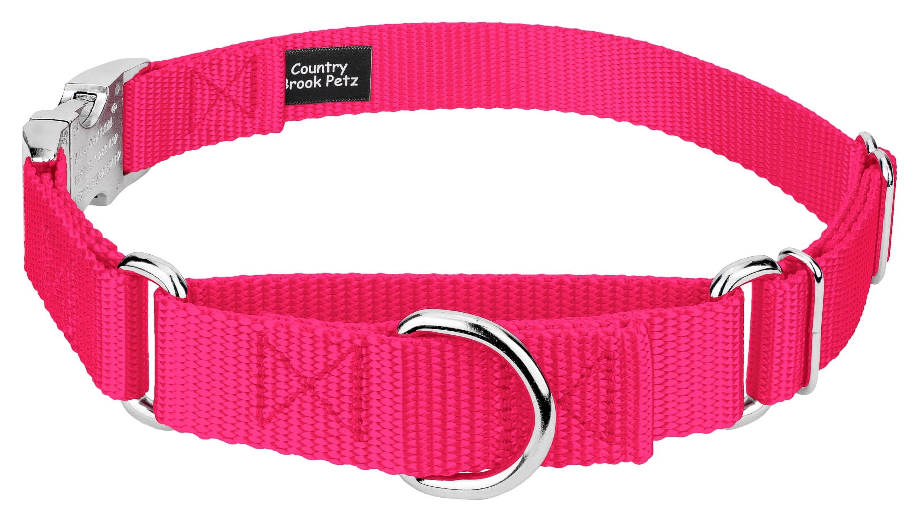 新品タグ付き L'Appartement【カルメイヤー】 STABLE BELT Country Brook Petz® Fuchsia Heavyduty Nylon Martingale with