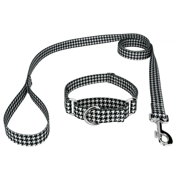 Country Brook Petz® Houndstooth Martingale Dog Collar and Leash, Large