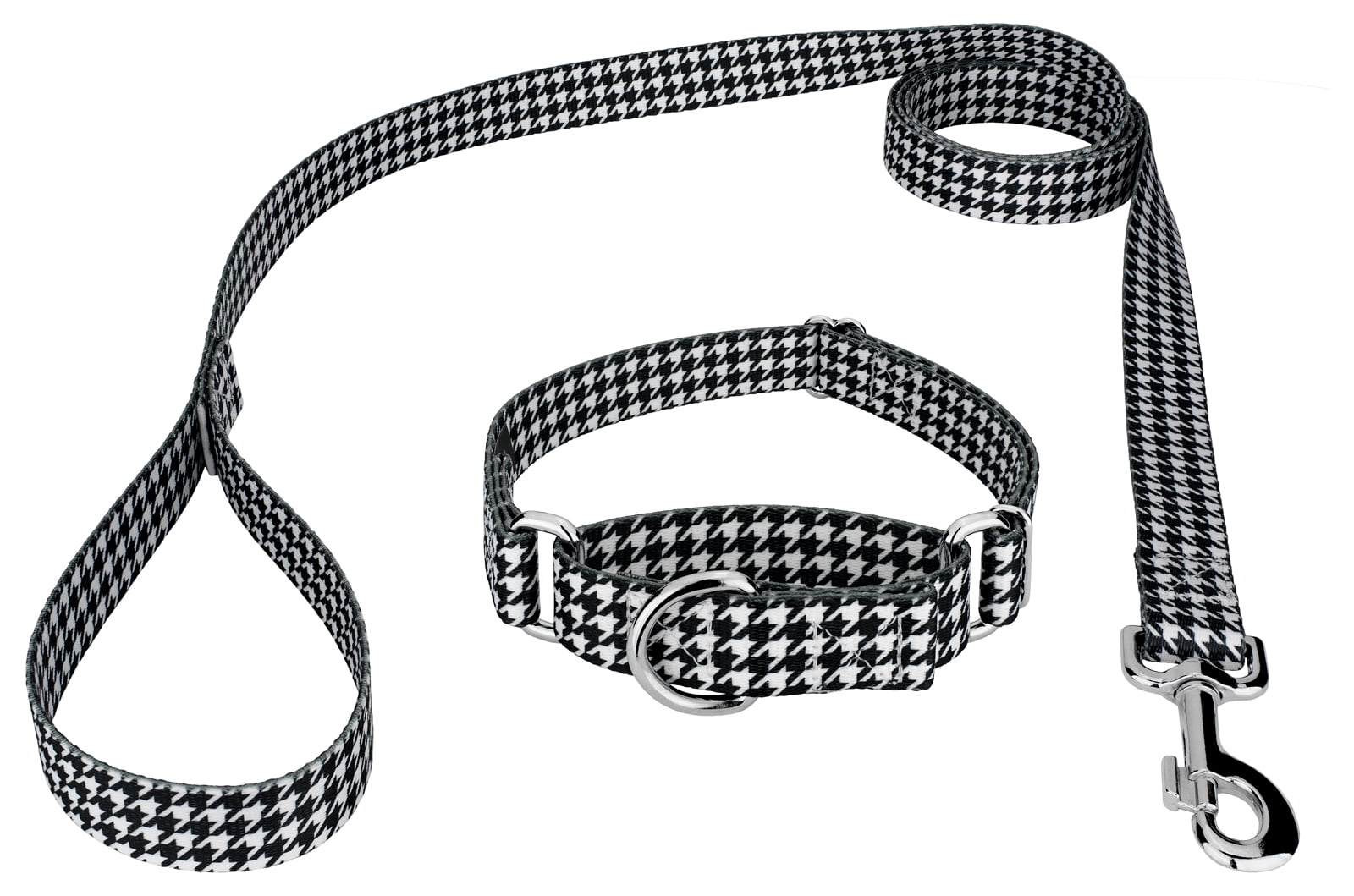 Country Brook Petz® Houndstooth Martingale Dog Collar and Leash, Medium