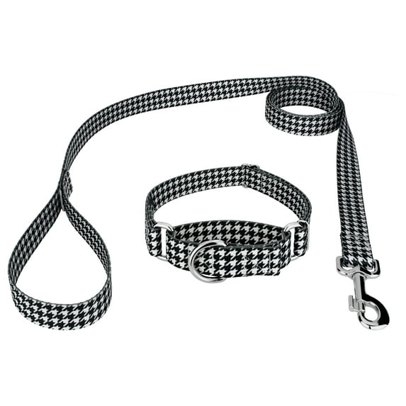Country Brook Petz® Houndstooth Martingale Dog Collar and Leash, Medium