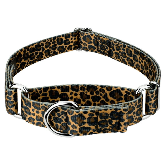 Country Brook Petz® Leopard Print Martingale Dog Collar, 2XS