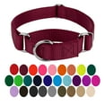 thumbnail image 1 of Country Brook Petz® Martingale Dog Collar - Training Collar with No Buckle (Burgundy, 3XS), 1 of 6