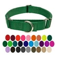thumbnail image 1 of Country Brook Petz® Martingale Dog Collar - Training Collar with No Buckle (Christmas Green, 5/8 Inch, Extra Small), 1 of 7
