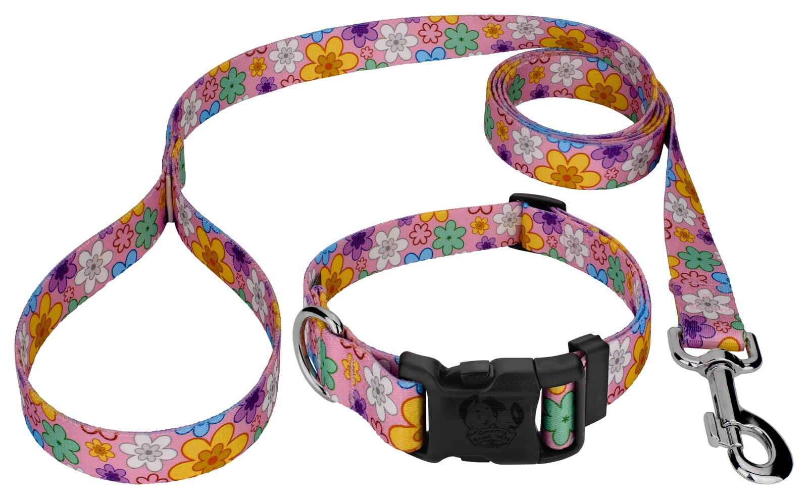 Country Brook Petz® May Flowers Everyday Dog Collar and Leash, Large