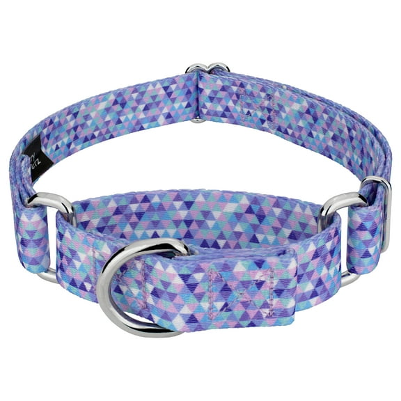 Country Brook Petz® Mermaid Mosaic Martingale Dog Collar, Medium