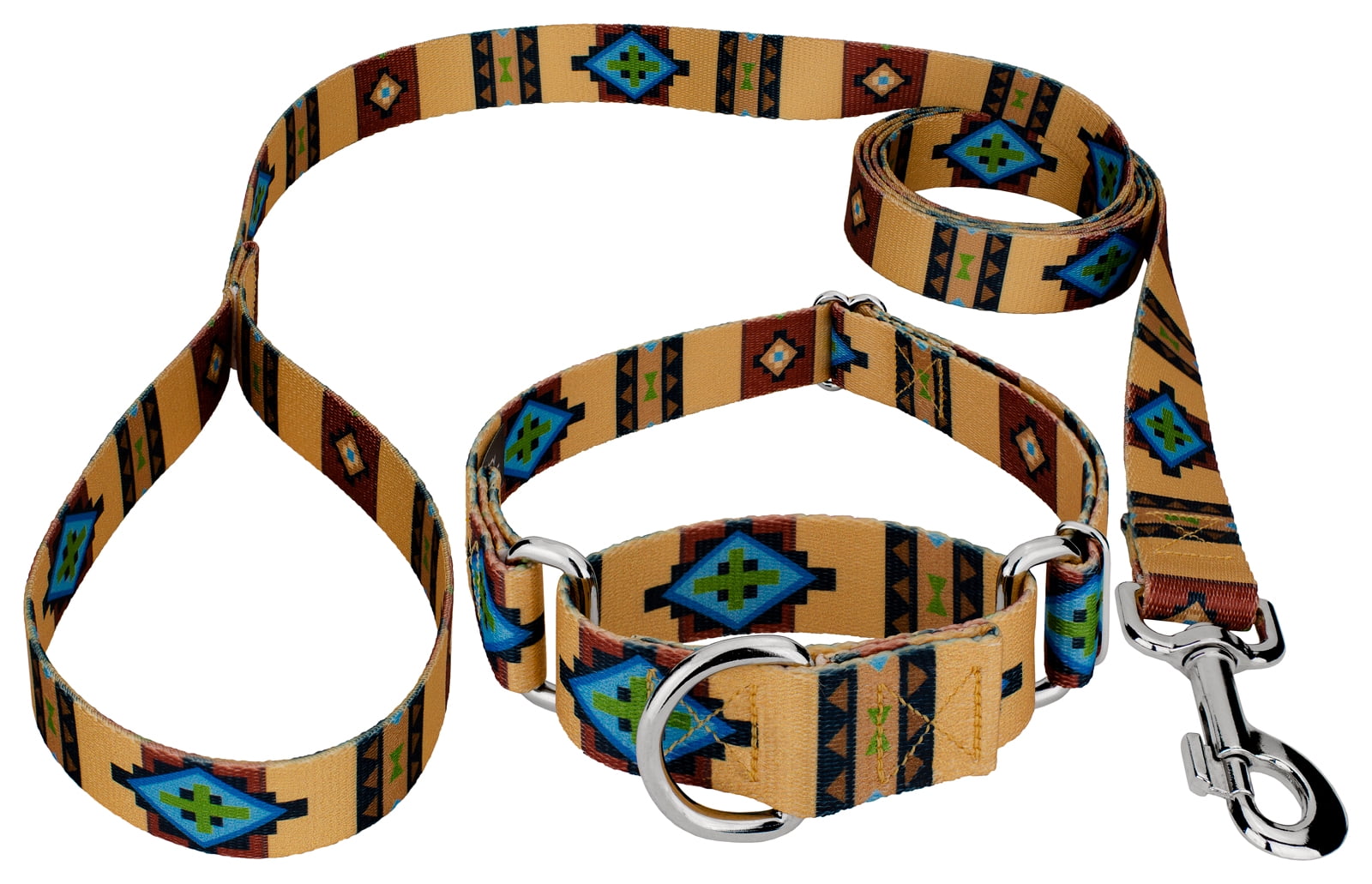 Country Brook Petz® Native Arizona Martingale Dog Collar and Leash, Large