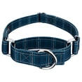 thumbnail image 1 of Country Brook Petz® Navy Plaid Martingale Dog Collar, Small, 1 of 5