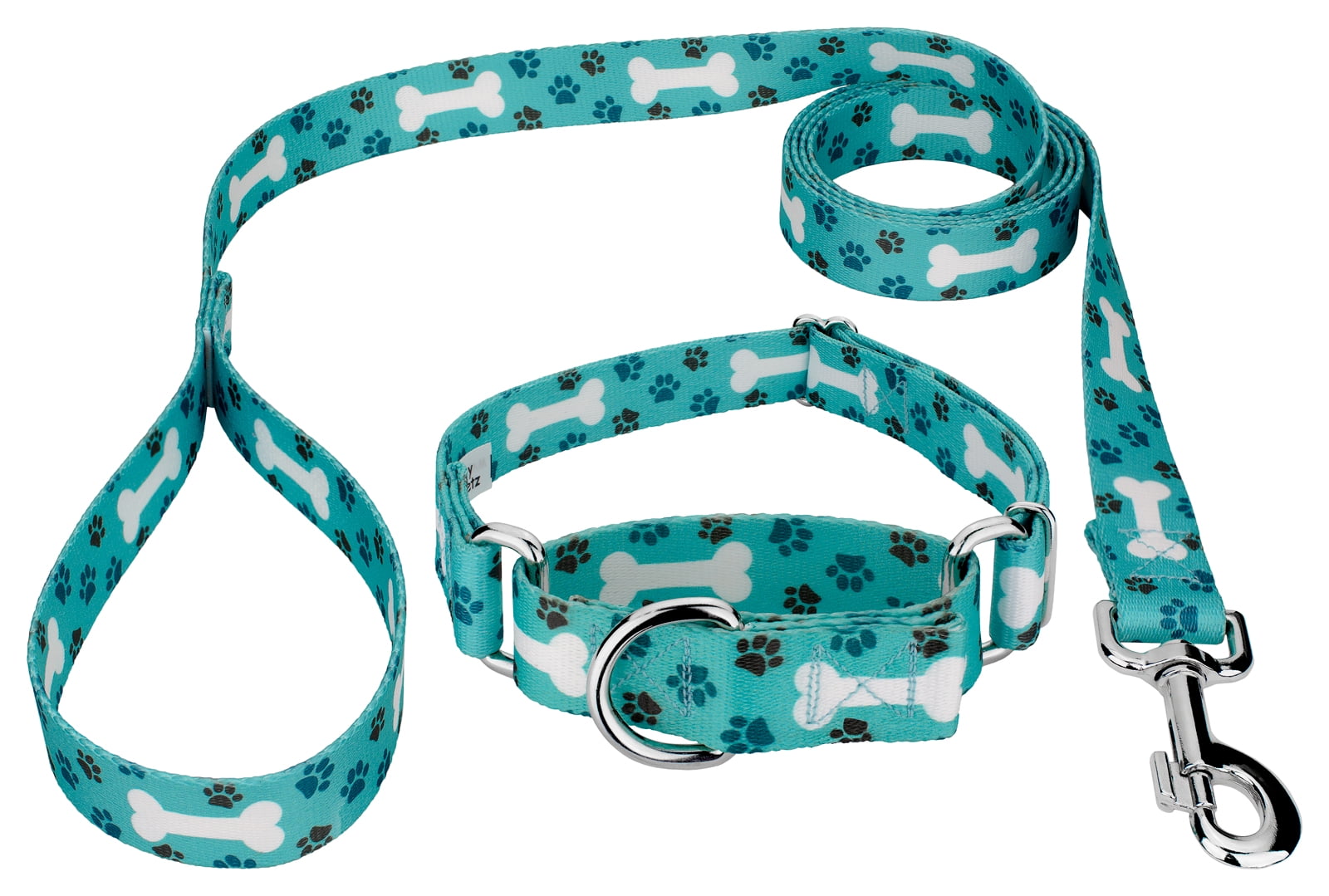 Country Brook Petz® Oh My Dog Martingale Dog Collar and Leash, Small