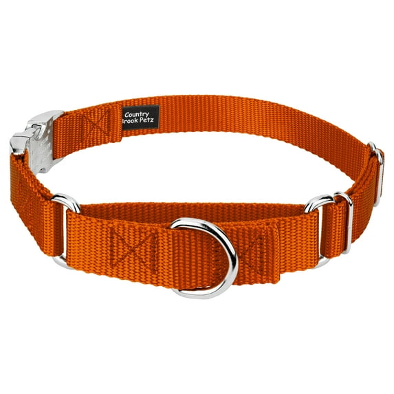 Country Brook Petz® Orange Heavyduty Nylon Martingale with Premium Buckle, Extra Large