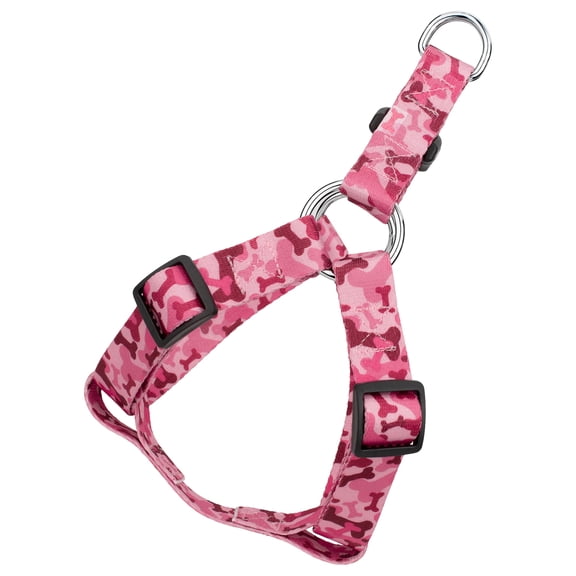 Country Brook Petz® Pink Bone Camo Step-In Dog Harness, Medium