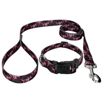 Country Brook Petz® Pink Honeysuckle Breeze Deluxe Dog Collar and Leash, Mini