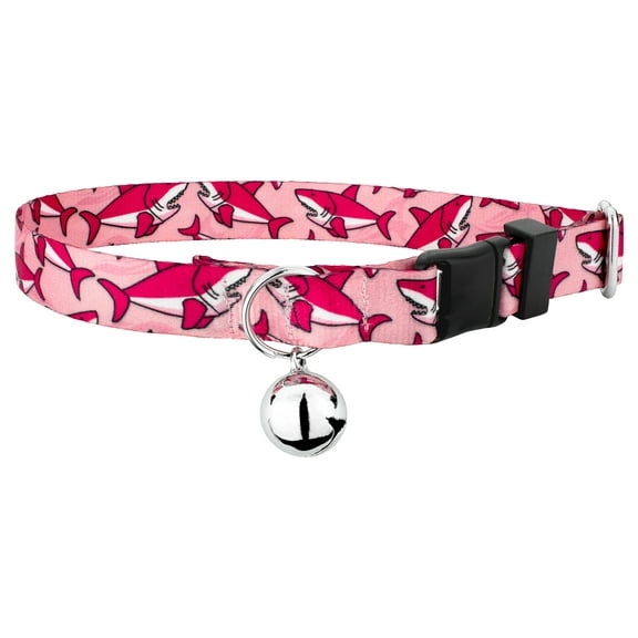 Country Brook Petz® Pink Sharks Cat Collar