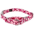 thumbnail image 1 of Country Brook Petz® Pink Sharks Martingale Dog Collar with Premium Buckle, Medium, 1 of 5