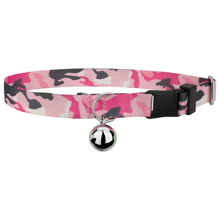 Country Brook Petz® Pink and Grey Camo Cat Collar