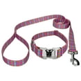 thumbnail image 1 of Country Brook Petz® Premium Bubblegum Pink Plaid Dog Collar and Leash, Extra Large, 1 of 7