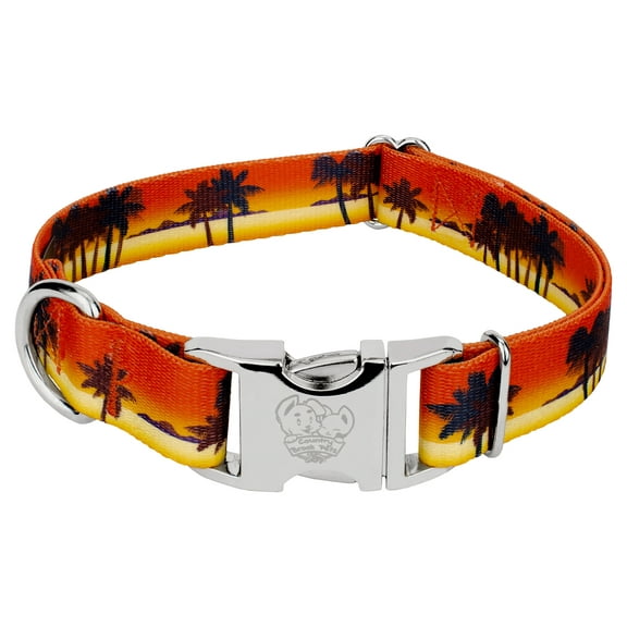 Country Brook Petz® Premium Caribbean Sunset Dog Collar, Small