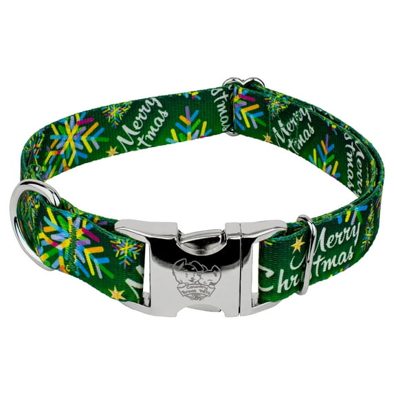 Country Brook Petz® Premium Christmas Cheer Dog Collar Limited Edition, Small