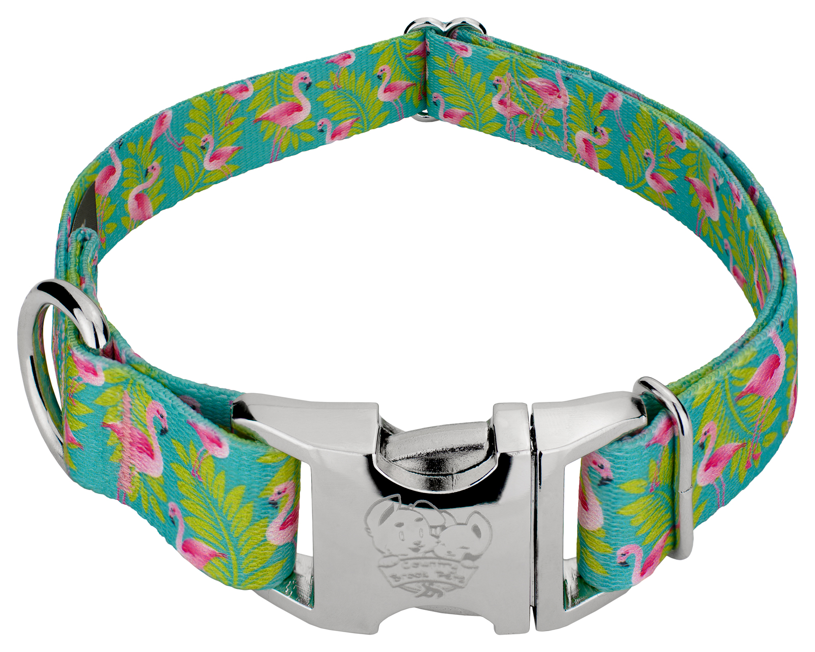 Country Brook Petz® Premium Flamingos Dog Collar, Large - image 1 of 7
