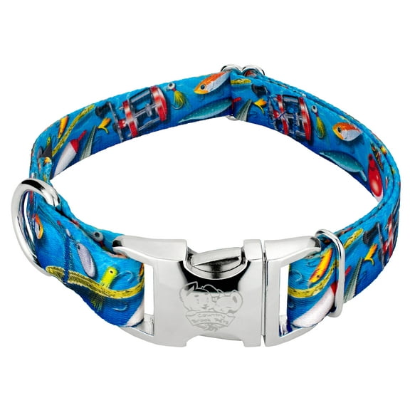 Country Brook Petz® Premium Gone Fishin' Dog Collar, Extra Large
