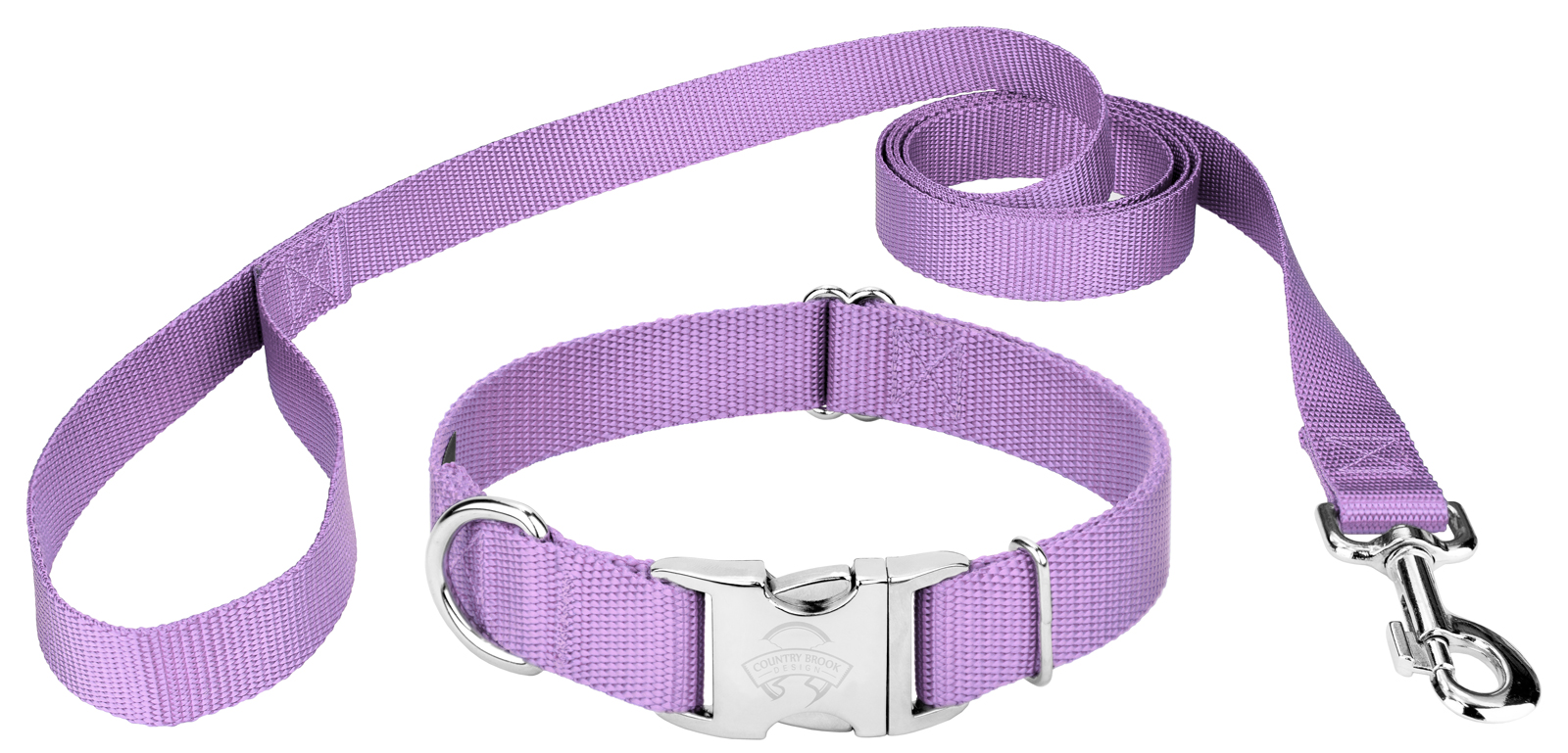 Purple dog hot sale leash and collar