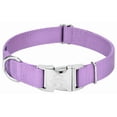 thumbnail image 1 of Country Brook Petz® Premium Nylon Dog Collar with Metal Buckle for Small Medium Large Breeds (Large, 1 Inch, Lavender), 1 of 4
