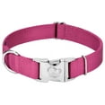 thumbnail image 1 of Country Brook Petz® Premium Nylon Dog Collar with Metal Buckle for Small Medium Large Breeds (Medium, 3/4 Inch, Rose), 1 of 4
